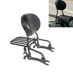 Backrest Sissy Bar with Pad Luggage Rack for Indian Chief Dark Horse (2016–2018)