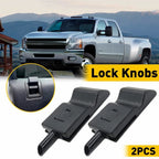 Set of 2 Door Lock Knobs for Chevy GMC Yukon Silverado (2007–2013)