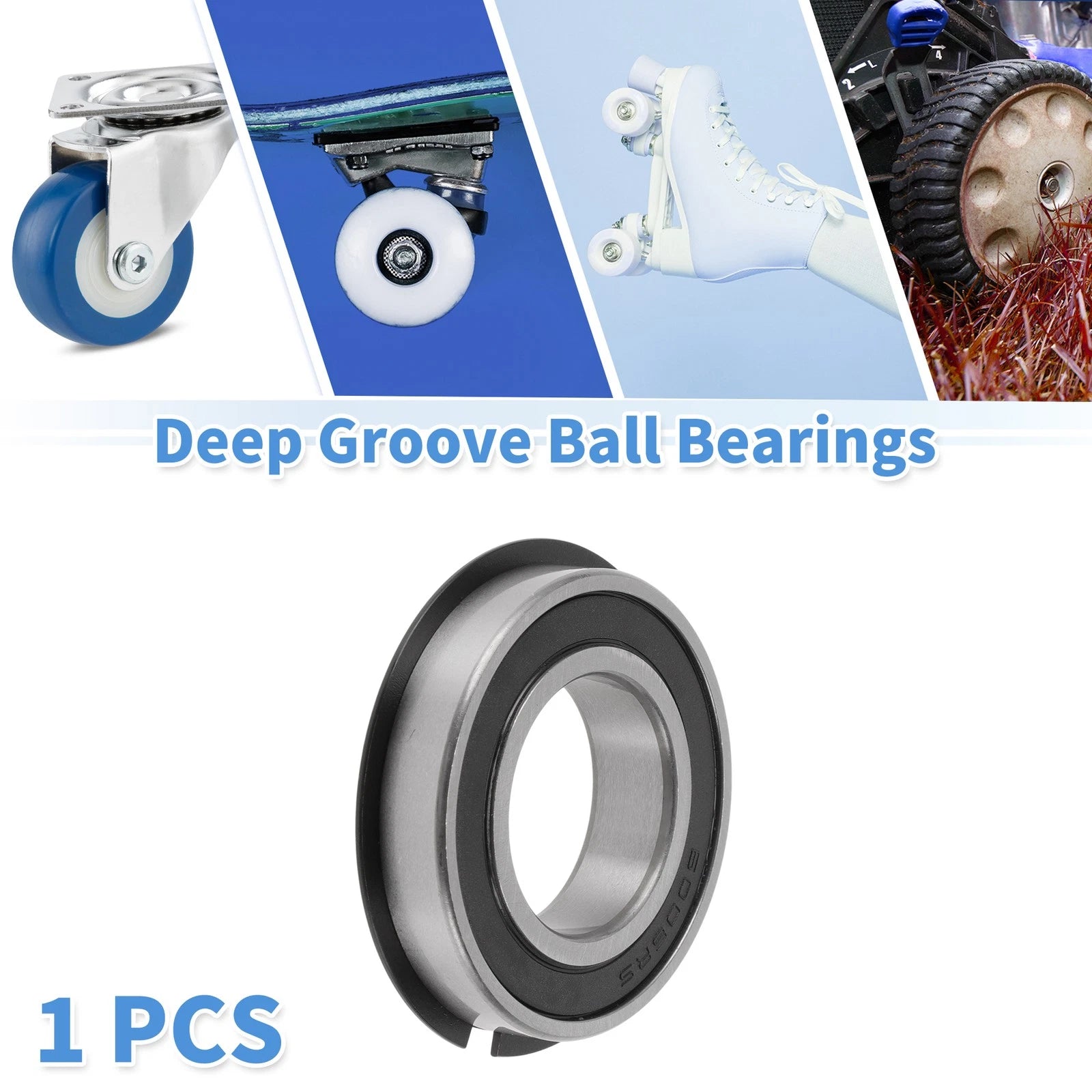 6006NR2RS Deep Groove Ball Bearings for Scooter Skateboard (30x55x13mm)