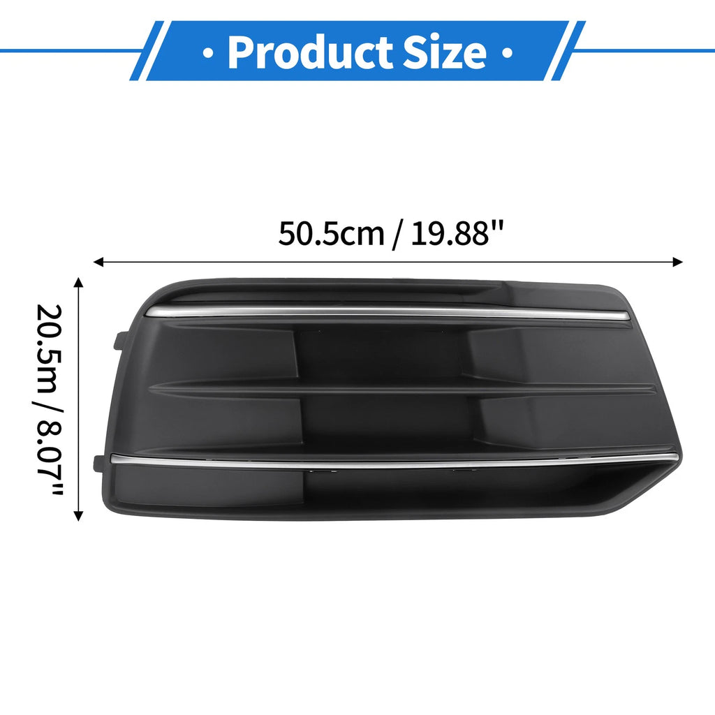 Fog Light Grill for Audi Q5 (2018–2020) No. 80A807680D Black Silver Tone