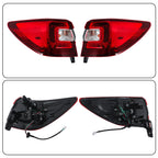 Set of 2 Rear Body Outer Halogen Tail Lights for Subaru Outback (2015–2019)