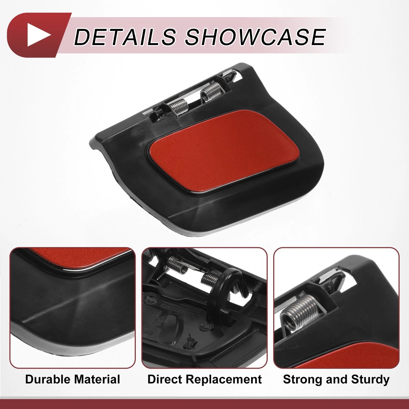 Front Right Washer Nozzle Cover Cap for Mercedes-Benz GLA45 AMG (2015–2019) Red