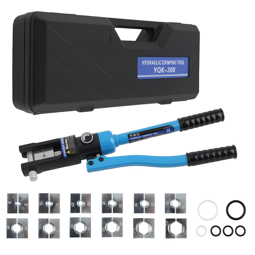 16MT Wire Crimping Tool for Battery Cables (Chrome Plated Dies)