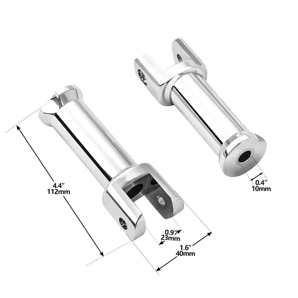Chrome Rider Driver & Passenger Footpegs Bracket for Harley Softail (2018-2025)