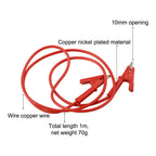 Set of 4 Crocodile Clip Electrical Testing Leads 100cm