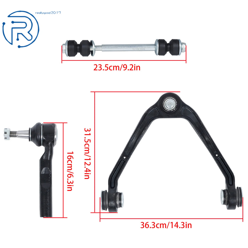 Set of 12 Front Upper Control Arms for Chevy Silverado 1500 (RWD)