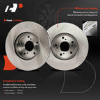 Front Disc Brake Rotors & Ceramic Pads for Honda Accord (2013–2022)