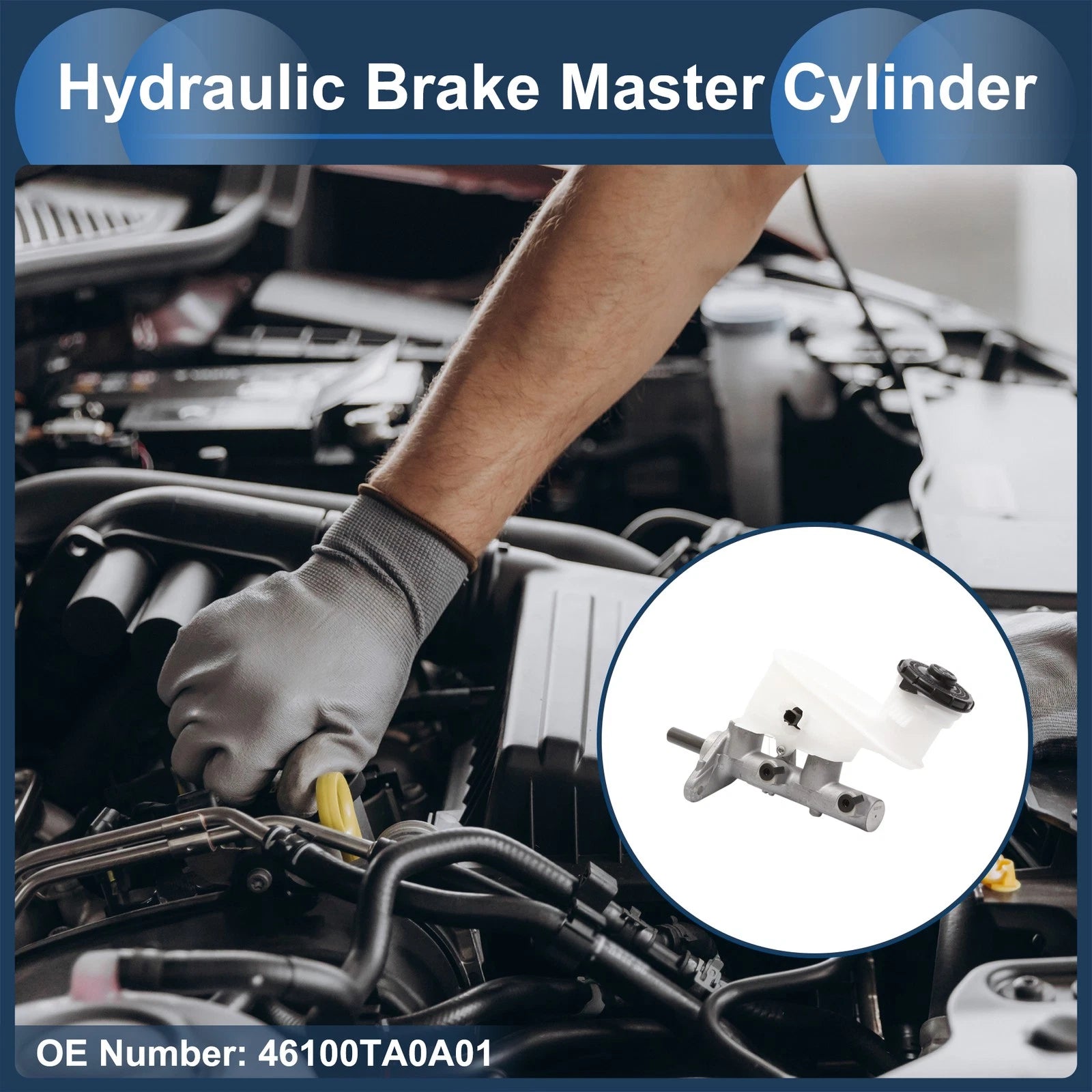 Brake Master Cylinder with Reservoir No. 46100TA0A01 for Honda Accord (2008–2012)