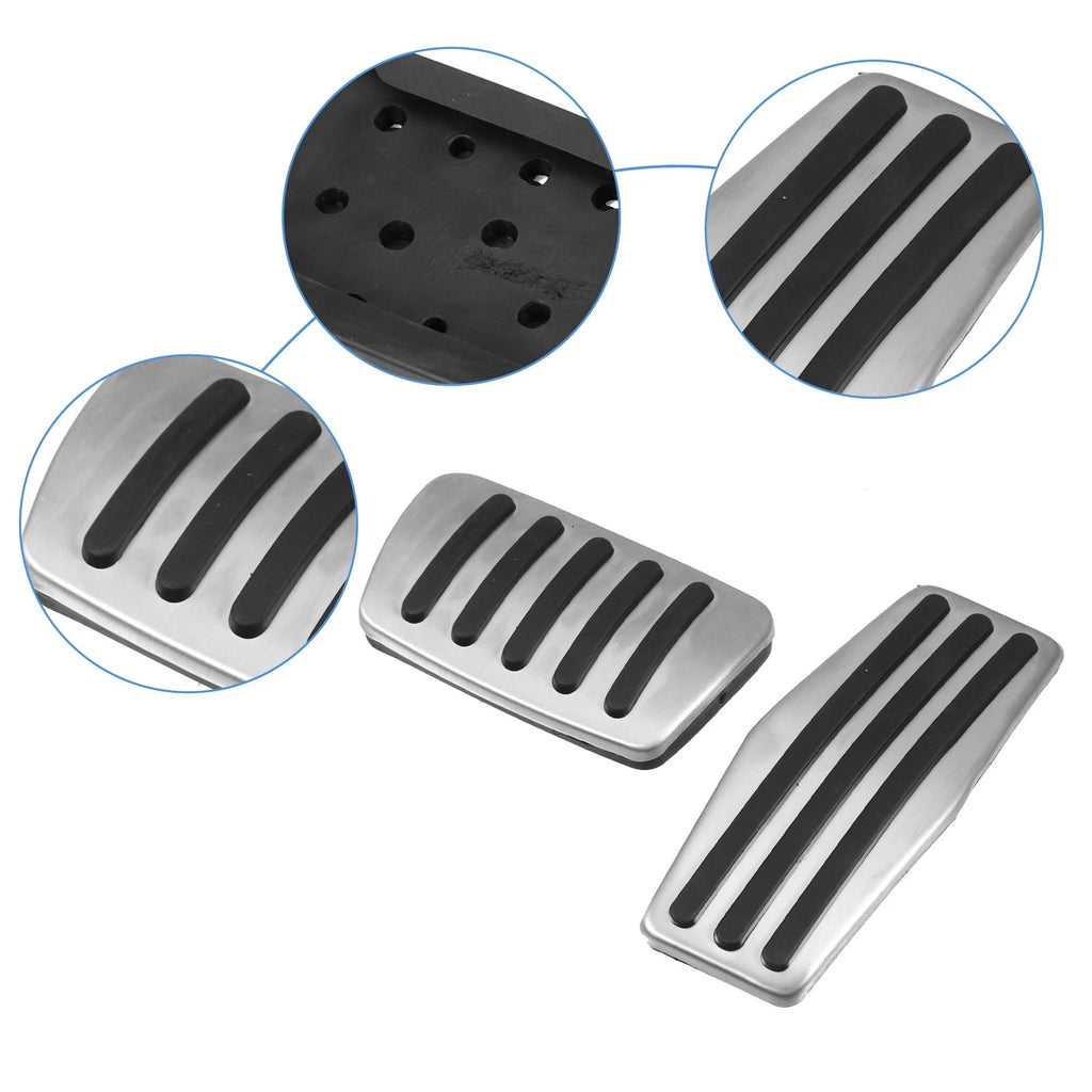 2 Pcs Brake Gas Accelerator Pedal Covers for Cadillac Buick 