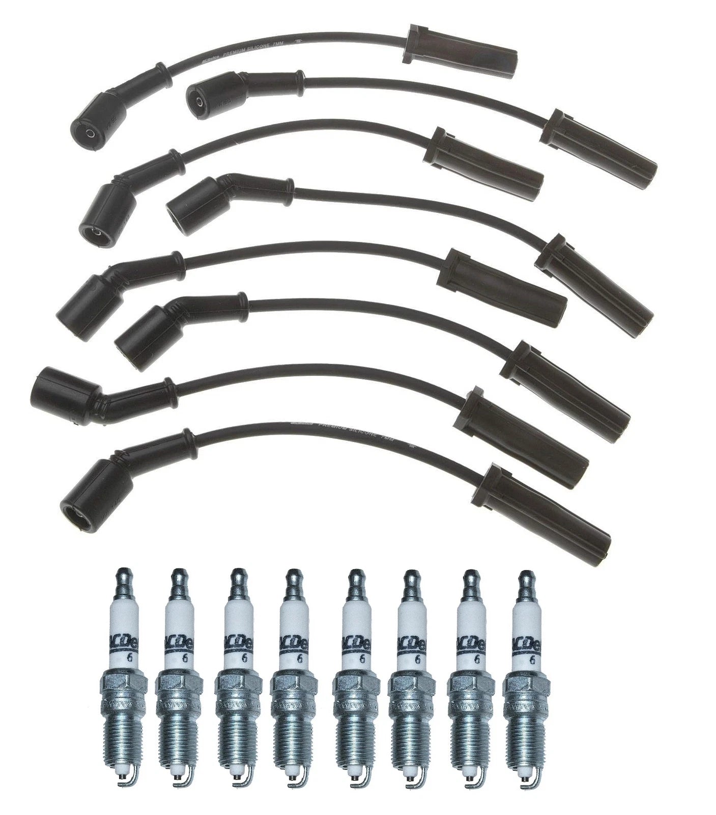 Pro Ignition Wire Set & ACDelco Rapidfire Spark Plugs for Chevy GMC V8