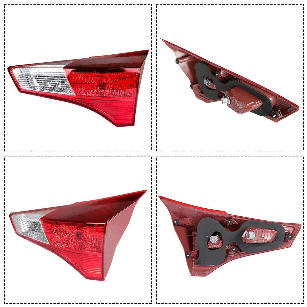 Set of 2 Rear Chrome Tail Lights for Toyota RAV4 (2013-2015)