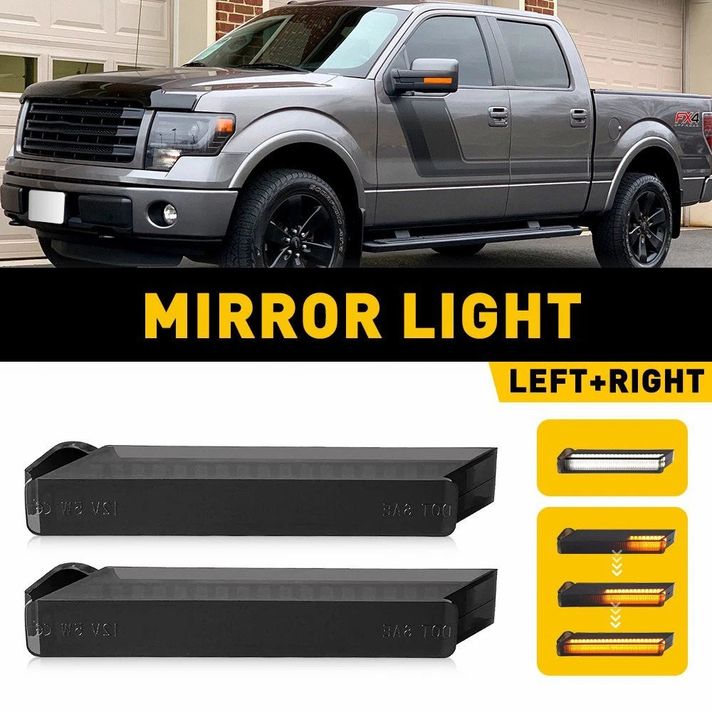 LED Mirror Sequential Turn Signal Light Lamps for Ford F150 (2004–2014)