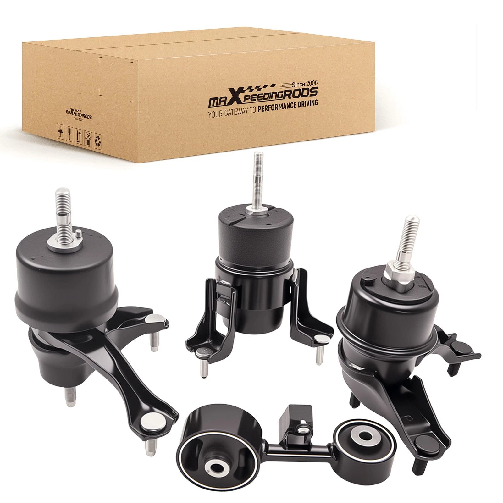 Set of 4 Engine Motor & Auto Trans Mounts for Toyota Camry 2.4L (2002–2009) A4204