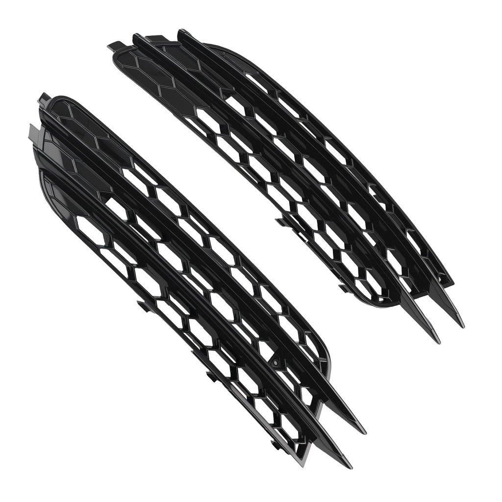 Pair Front Bumper Fog Grille Cover for Audi A6 C7 (2012–2015) 4G0807681