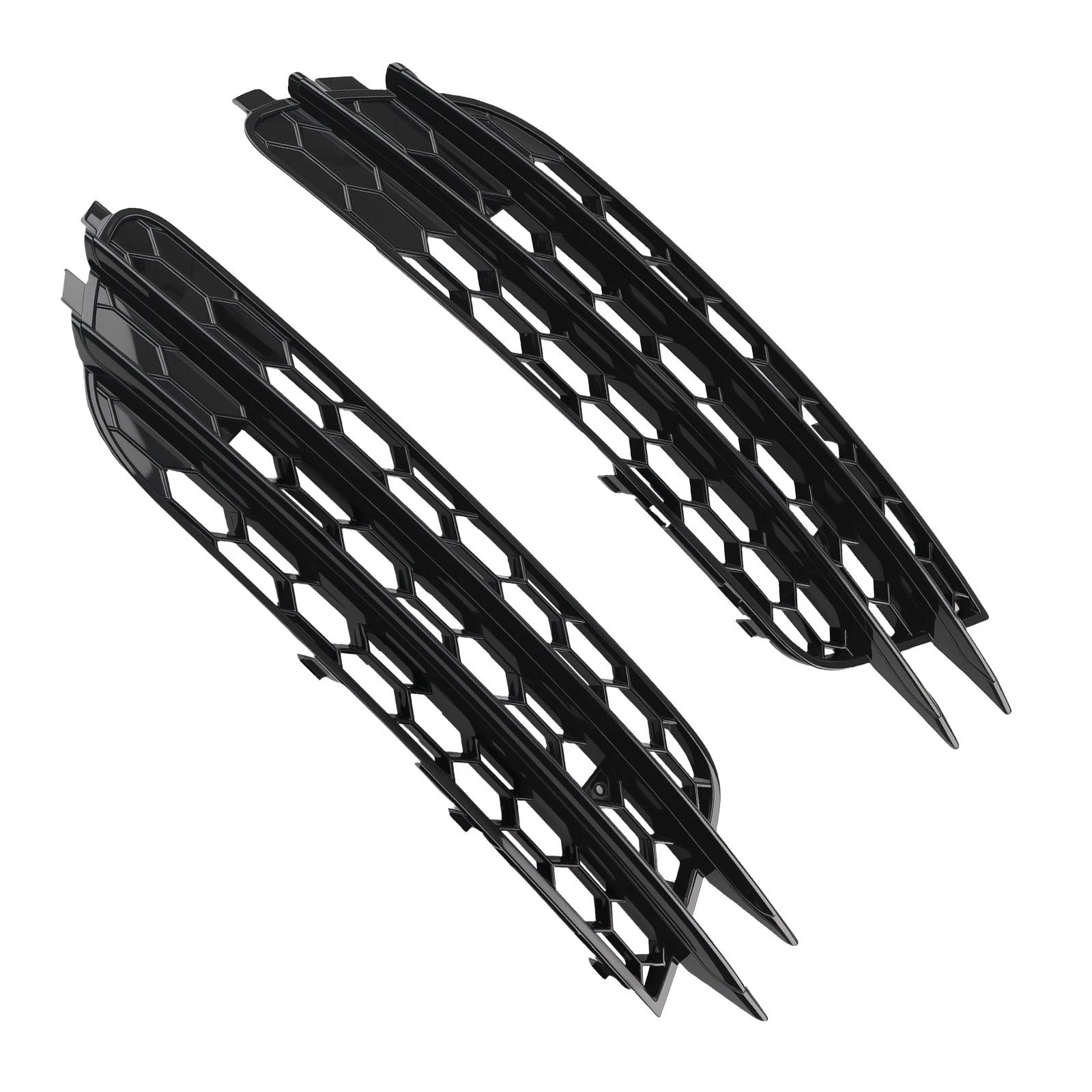 Pair Front Bumper Fog Grille Cover for Audi A6 C7 (2012–2015) 4G0807681