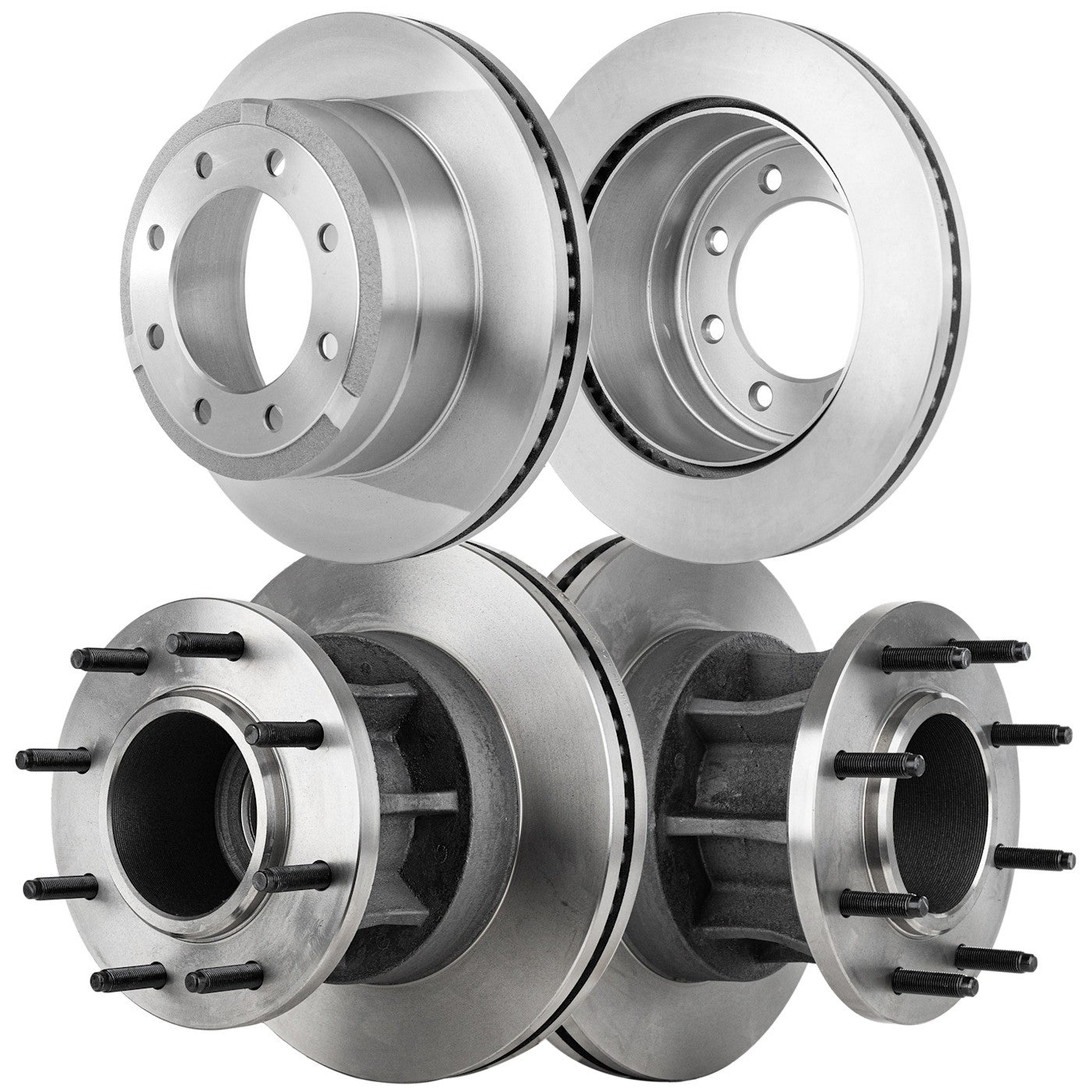 Brake Disc Set for Ford F-350 Super Duty (2012) Front and Rear SRW RWD
