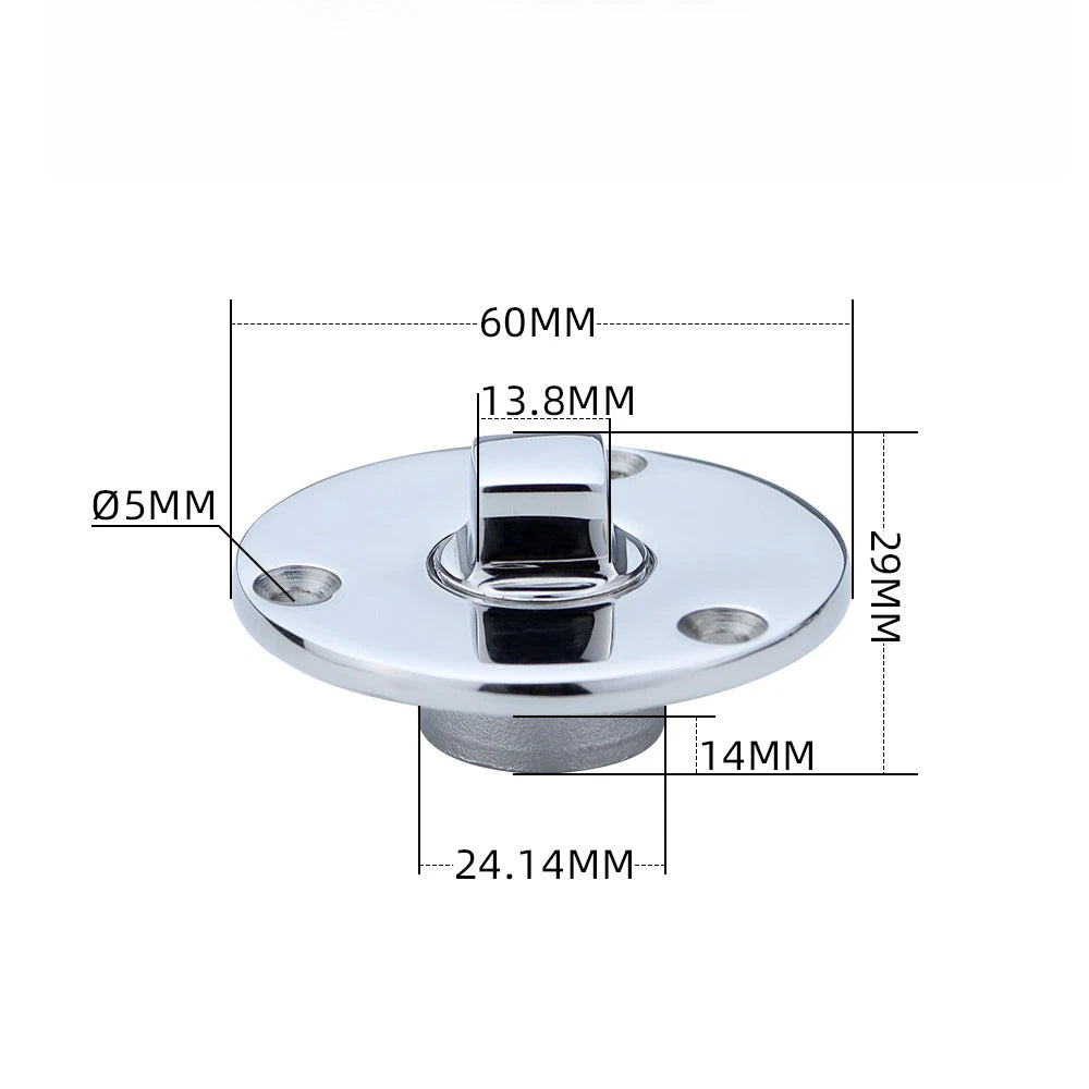 Stainless Steel 316 Marine Drain Stopper for Yacht Drain Outlet
