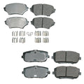 Set of 4 Akebono ProACT Ceramic Disc Brake Pads for MX-5 Miata (2006–2014)