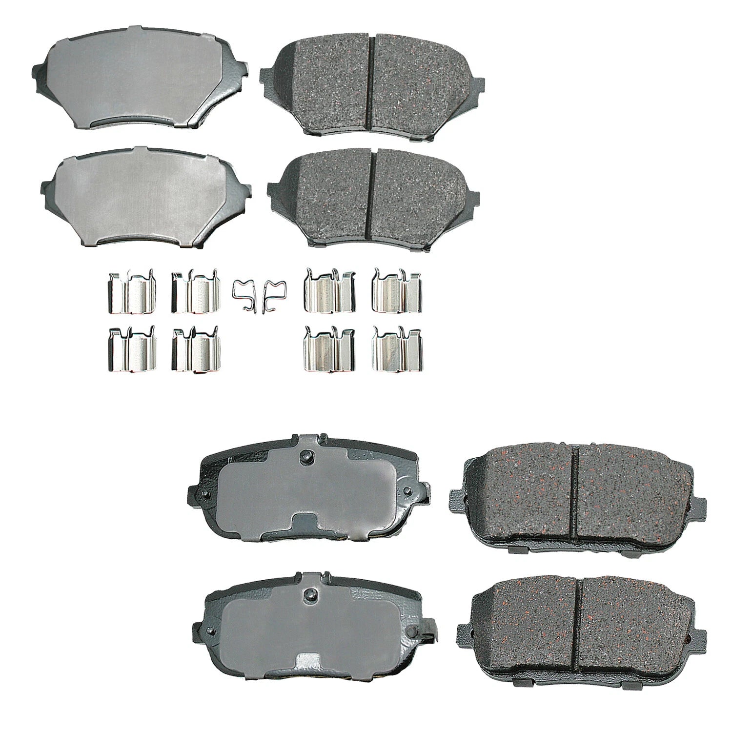 Set of 4 Akebono ProACT Ceramic Disc Brake Pads for MX-5 Miata (2006–2014)