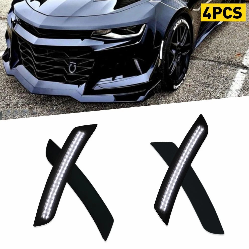 Set of 4 Front and Rear Side Marker Lights for Chevrolet Camaro (2016–2021)
