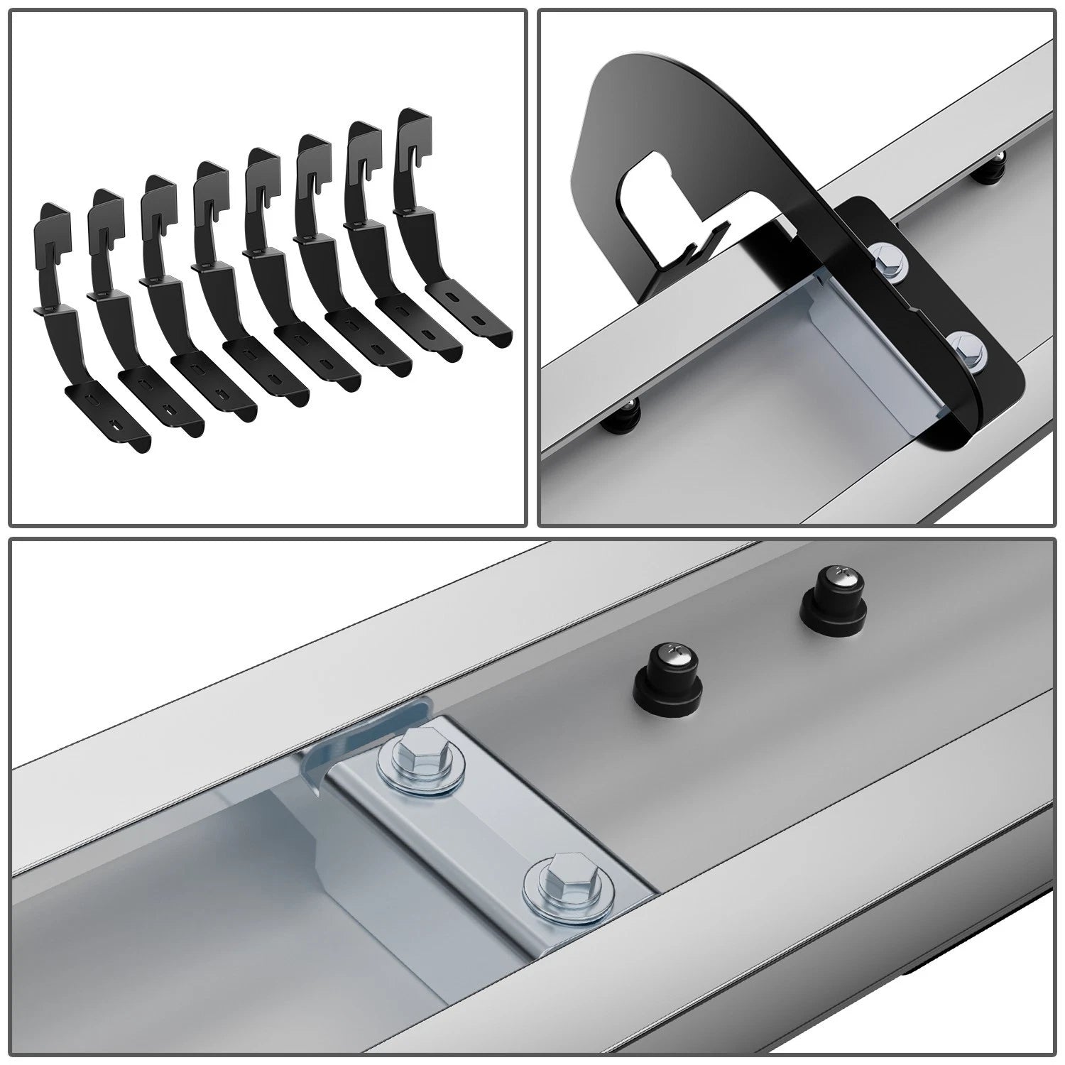 Set of 2 Side Step Bars for Silverado Sierra 1500 2500/3500HD (2007–2019)