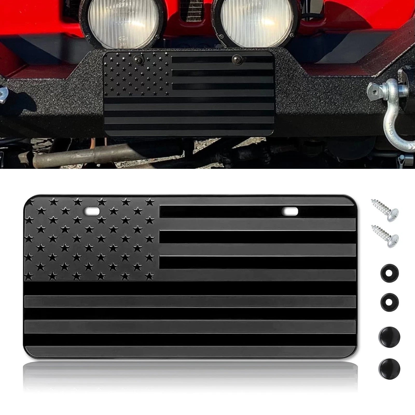 American Front Flag License Plate Vanity Gift for Universal (1960–1960)