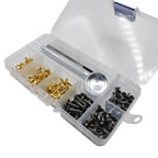 60pcs Dual Sided Rivets Set 6mm 8mm 12mm with Tool for Jeans Repair