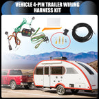 Set of 4-Pin Trailer Wiring Harness Kit for Ford Explorer (2020–2022)