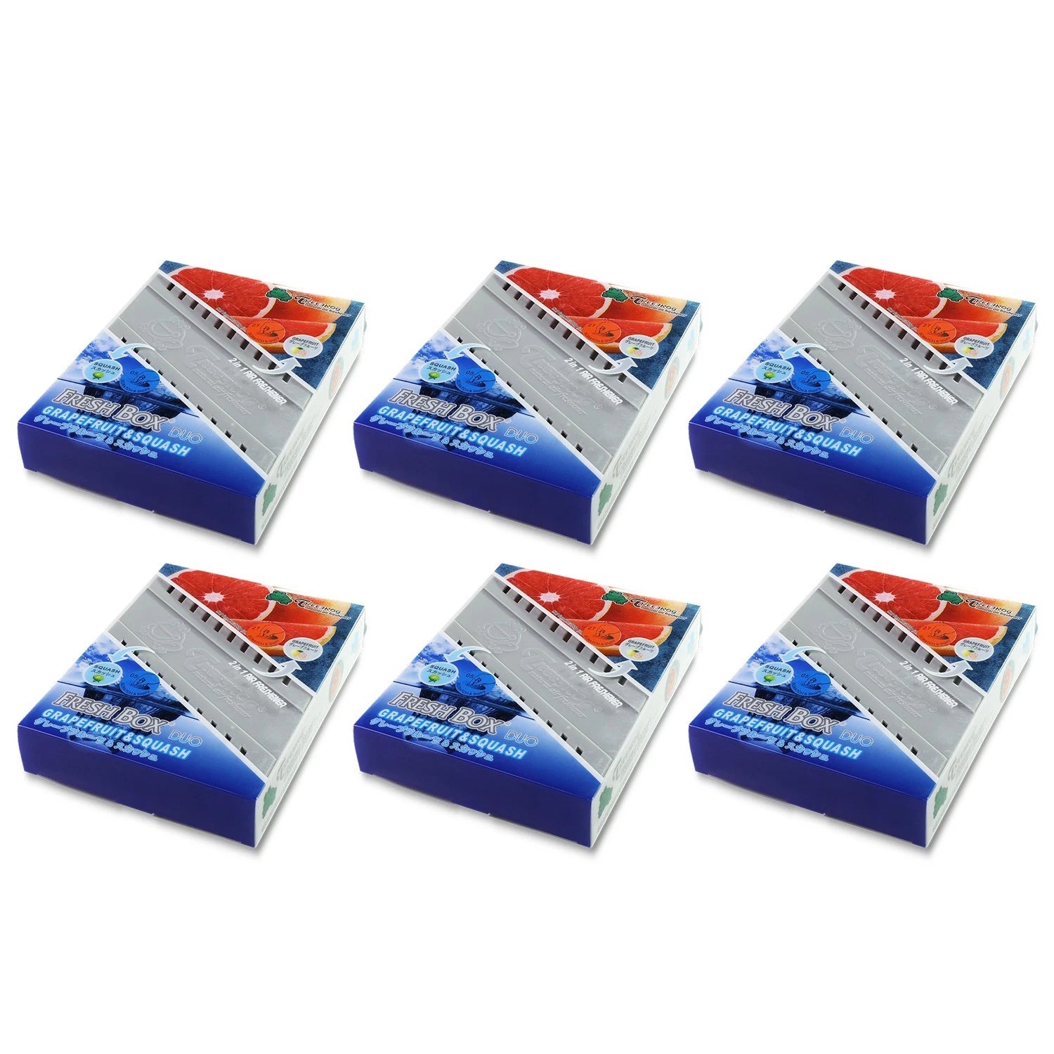 Set of 6 Treefrog 200g Gel Air Fresheners for Grapefruit & Squash