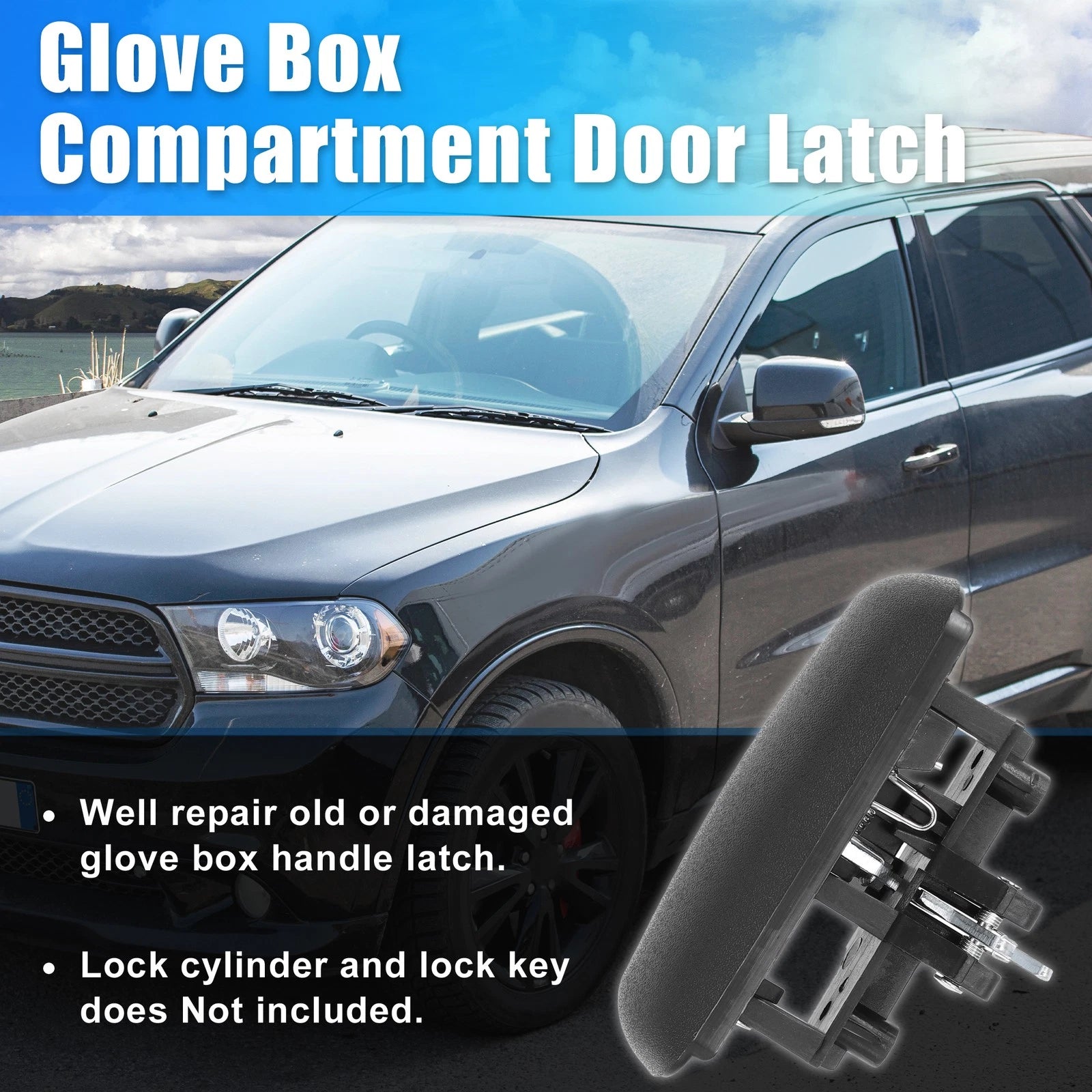 Glove Box Latch Handle for Dodge Dakota, Durango (5EM34LAZ)