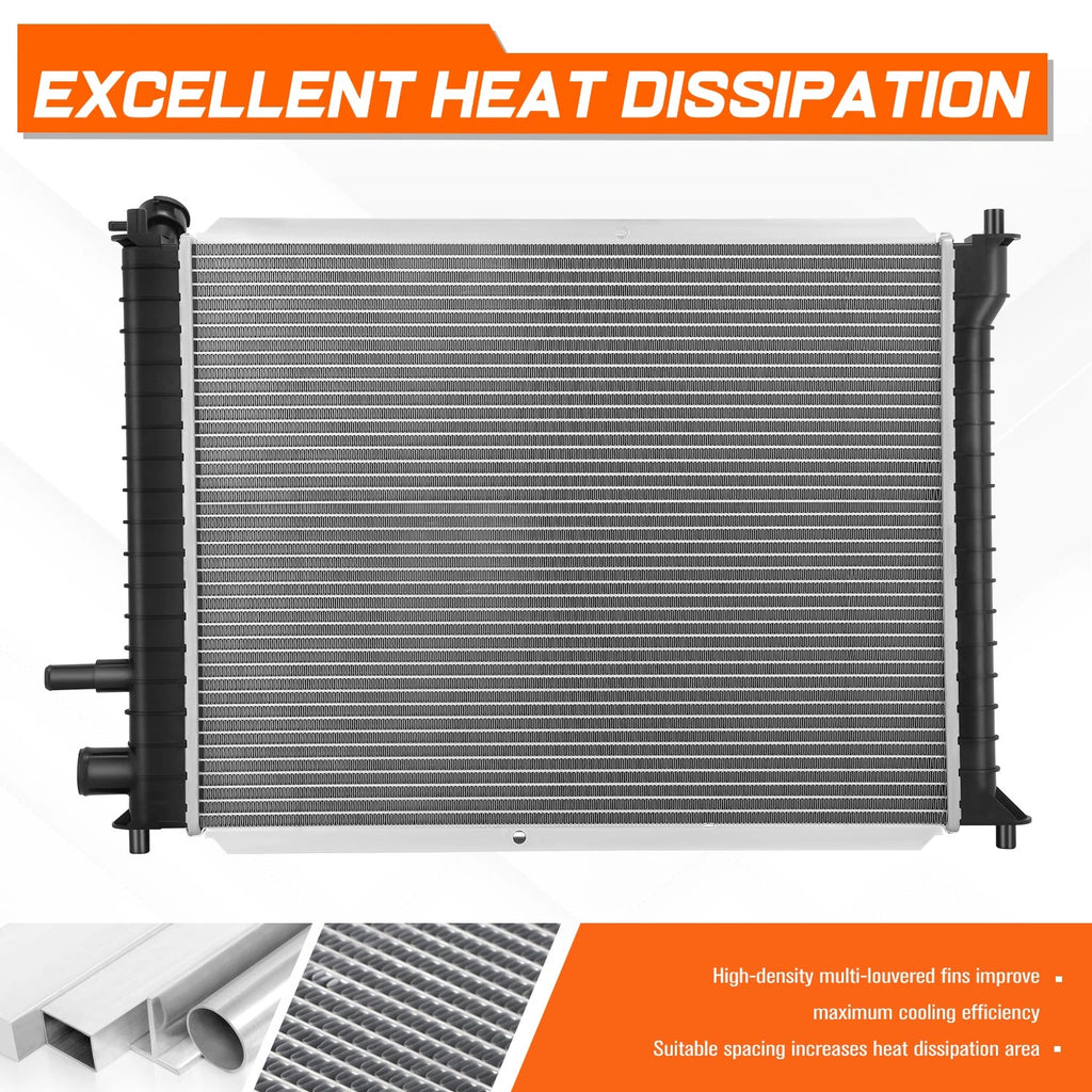 Aluminum Core Radiator for Ford Escort 1998–2003 DPI-2140