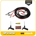 Set of 2 Heavy Duty 1 Gauge Booster Jumper Cables