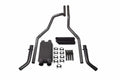 2.5" Dual Exhaust for Chevy GMC 2500 (2000-2006) - Black Tips