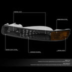 Smoke Housing Amber Corner Bumper Light for GMC Sierra/Yukon (1999–2006)