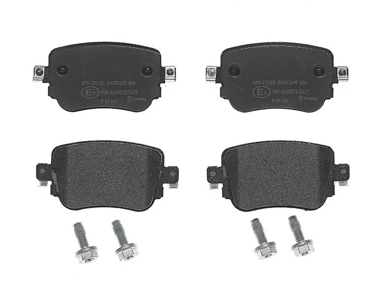 Set of 4 Brembo Rear Low-Met Disc Brake Pads for Audi Q3 Quattro, VW Golf GTI, Passat