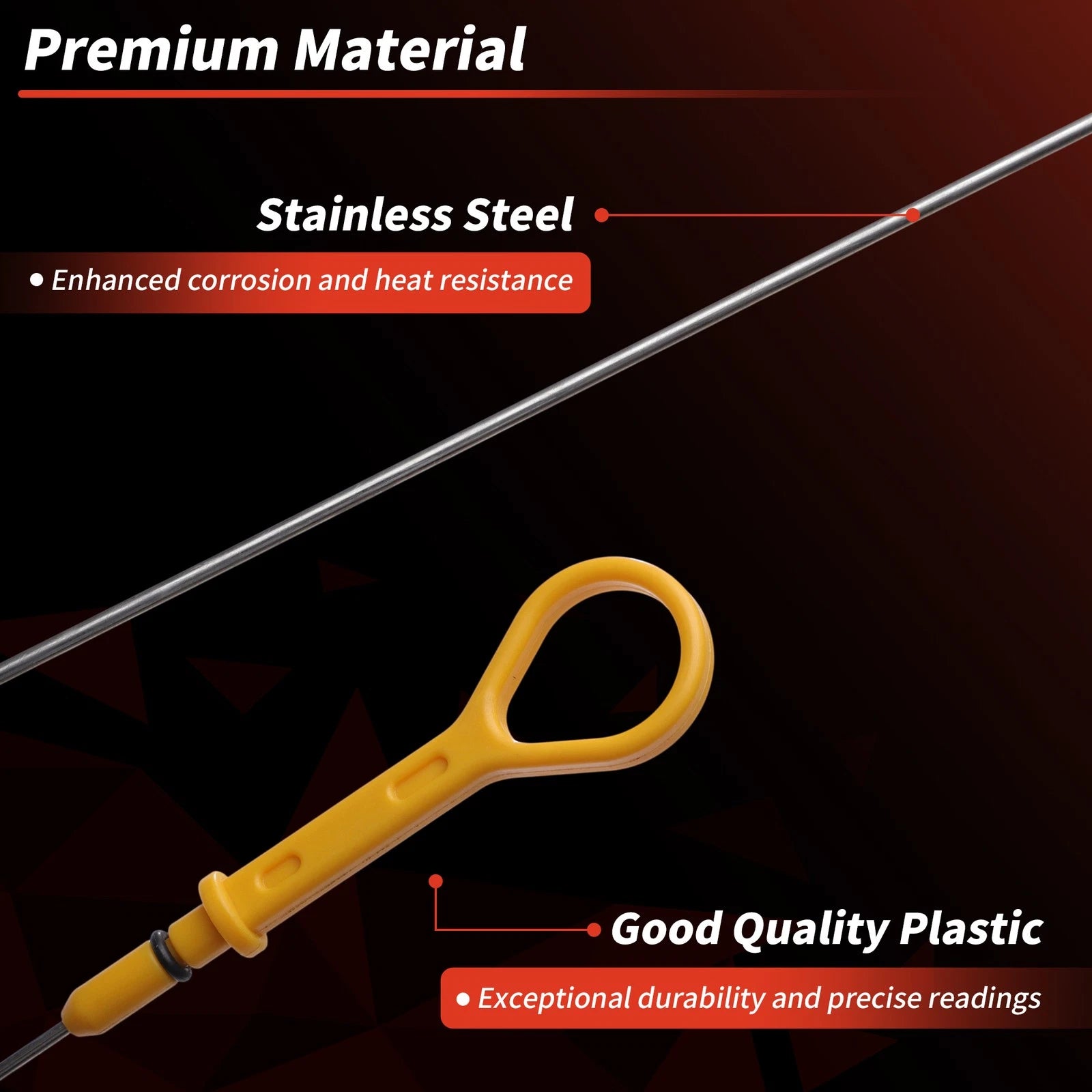 Oil Dipstick No. 917340 for Mazda 626 (1995–2002) Yellow