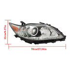 Clear Halogen Headlight for Lexus ES300H ES350 (2013–2015) LED DRL RH Side