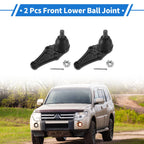 2 Pcs Front Lower Ball Joints for Mitsubishi Montero Limited (2001–2006) No.K90673