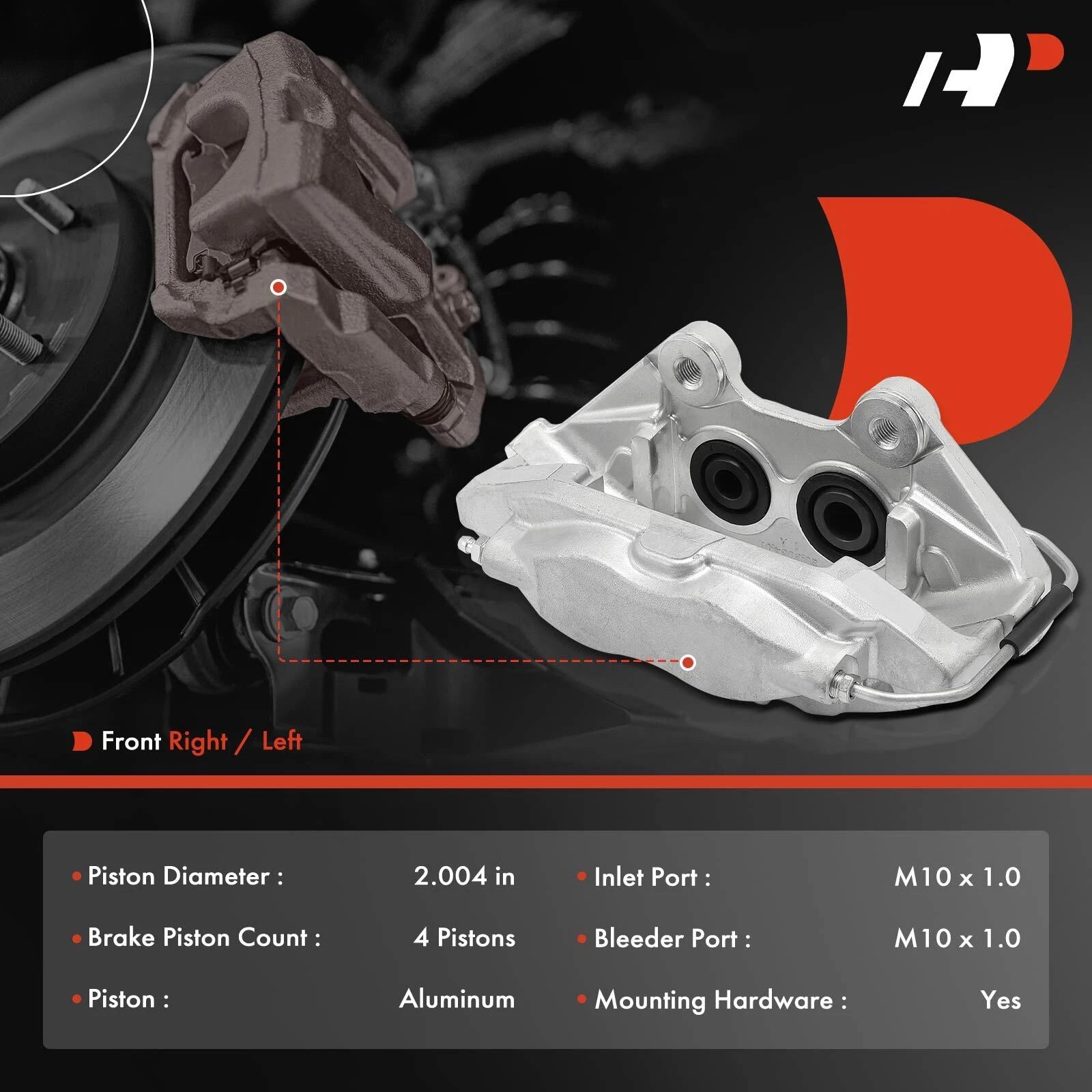 Rear Left Brake Caliper for Jeep Grand Cherokee WK2 (2012–2017)