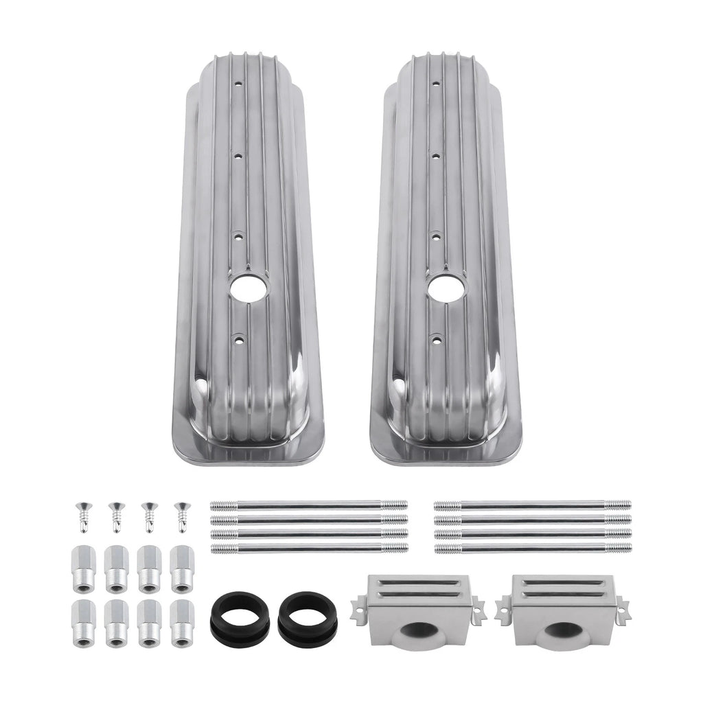 Aluminum Valve Covers for Small Block Chevy SBC 283 327 (1960–1986)
