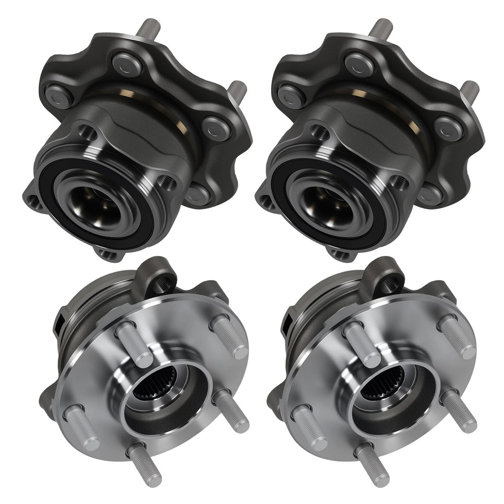 Set of 4 Wheel Hub Assembly for Nissan Altima (2007–2012) 2.5L
