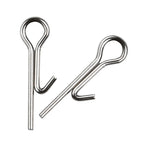 100 Pack Stainless Steel Stinger Spike Hook Lock Needle Pins for Fishing
