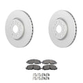 Set of 4 Bosch QuietCast Front Rotors & Akebono ProACT Pads for Traverse (2018–2023)