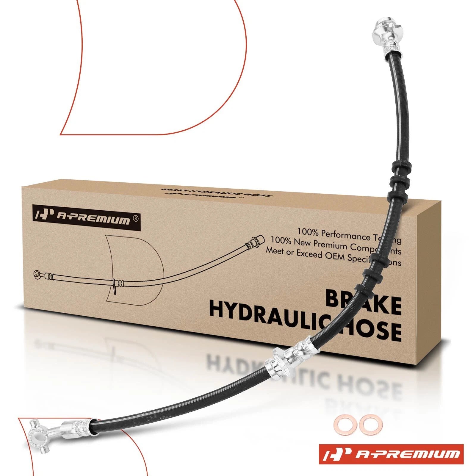 Front Brake Hydraulic Hose for Nissan Maxima (1988–2001) Infiniti I30 (1996–2000)