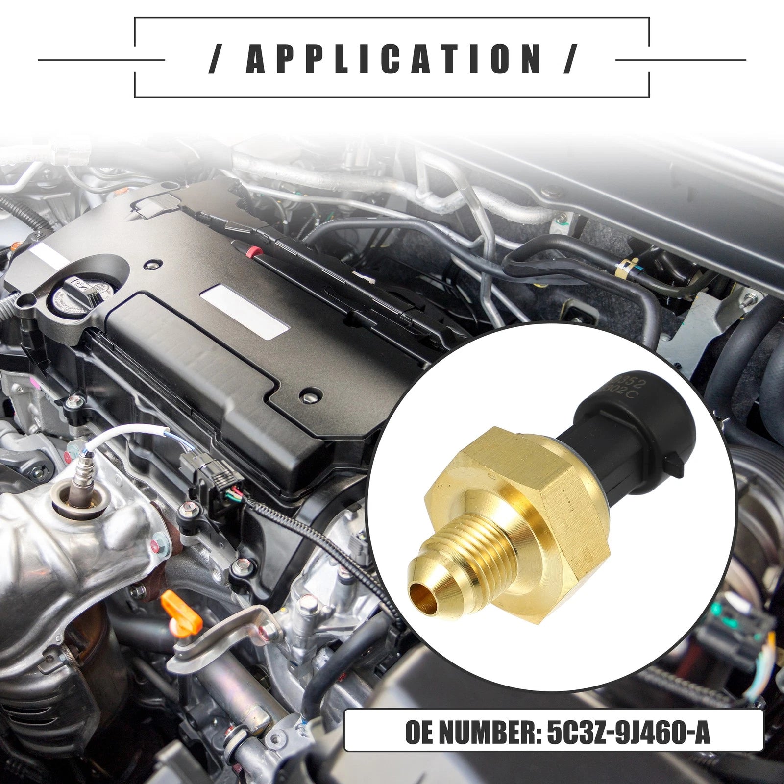 Engine Oil Pressure Sensor for Ford F-250 (2005–2007) 5C3Z-9J460-A Metal