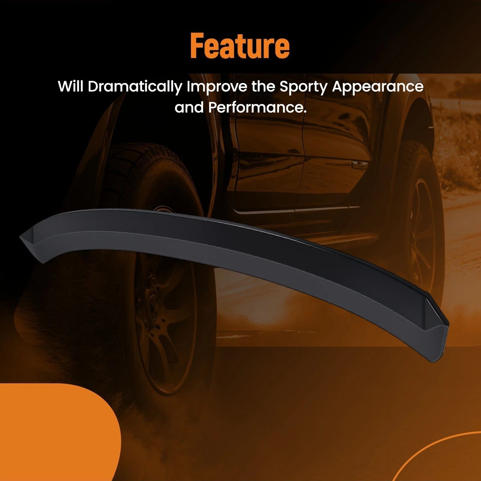 Trunk Lip Spoiler Wing for Honda Civic Sedan (2016–2021) ABS Plastic