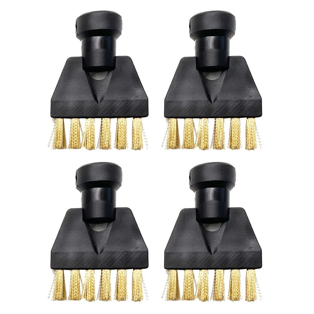 Set of 4 Brass Steam Cleaner Brushes for Karcher SC Series