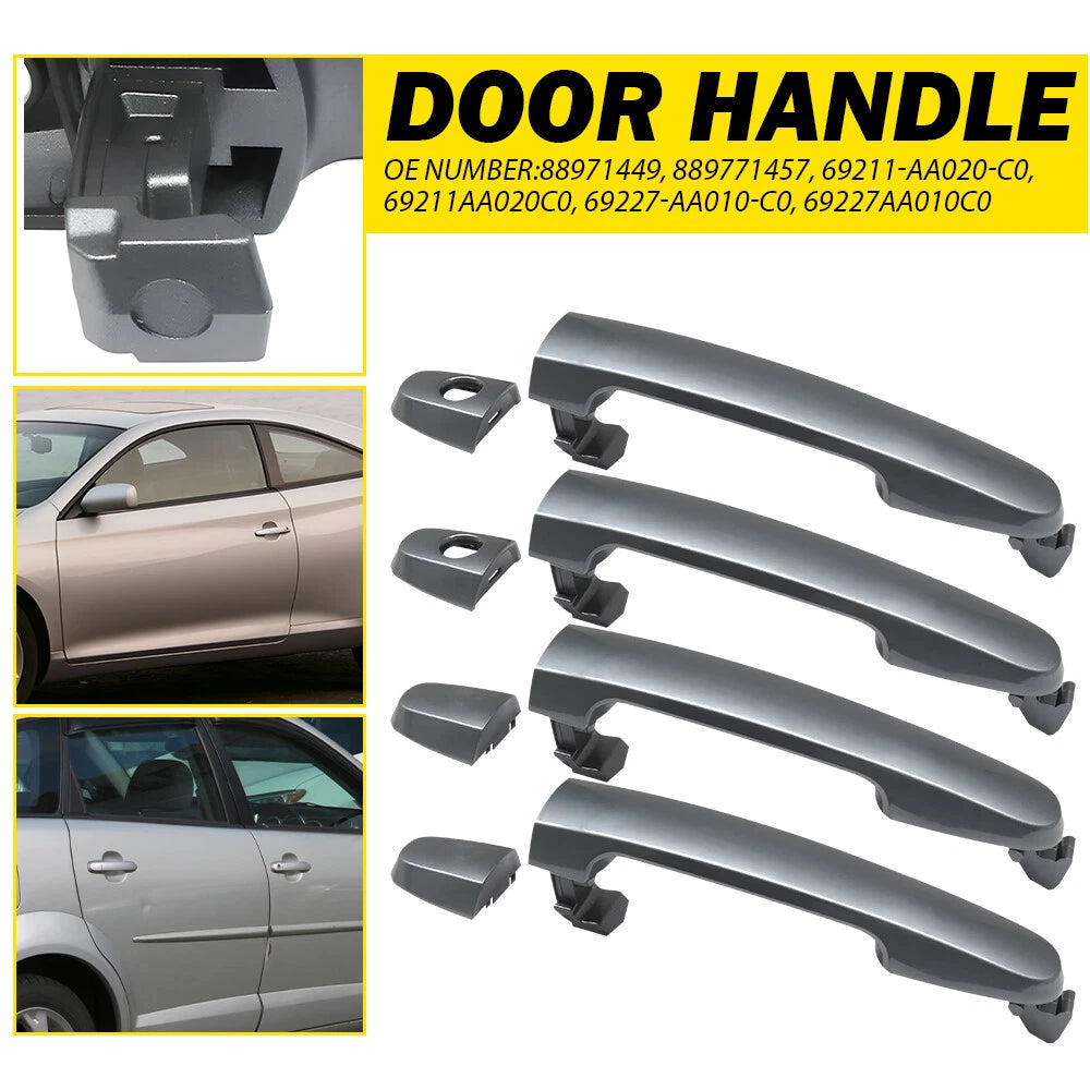 Set of 4 Exterior Door Handles for Toyota Corolla (2003–2013)