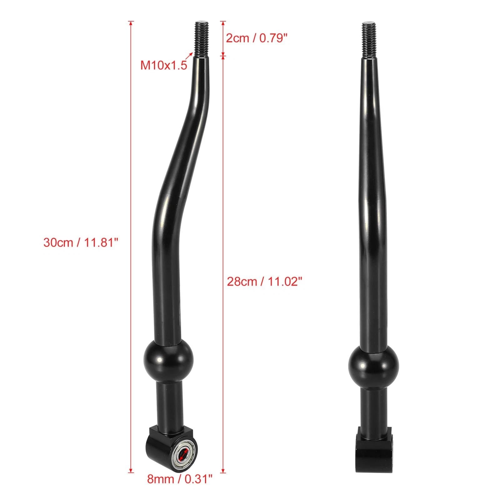 Short Throw Shifter Replacement Kit for Honda Civic CRX (1988–2000) Black