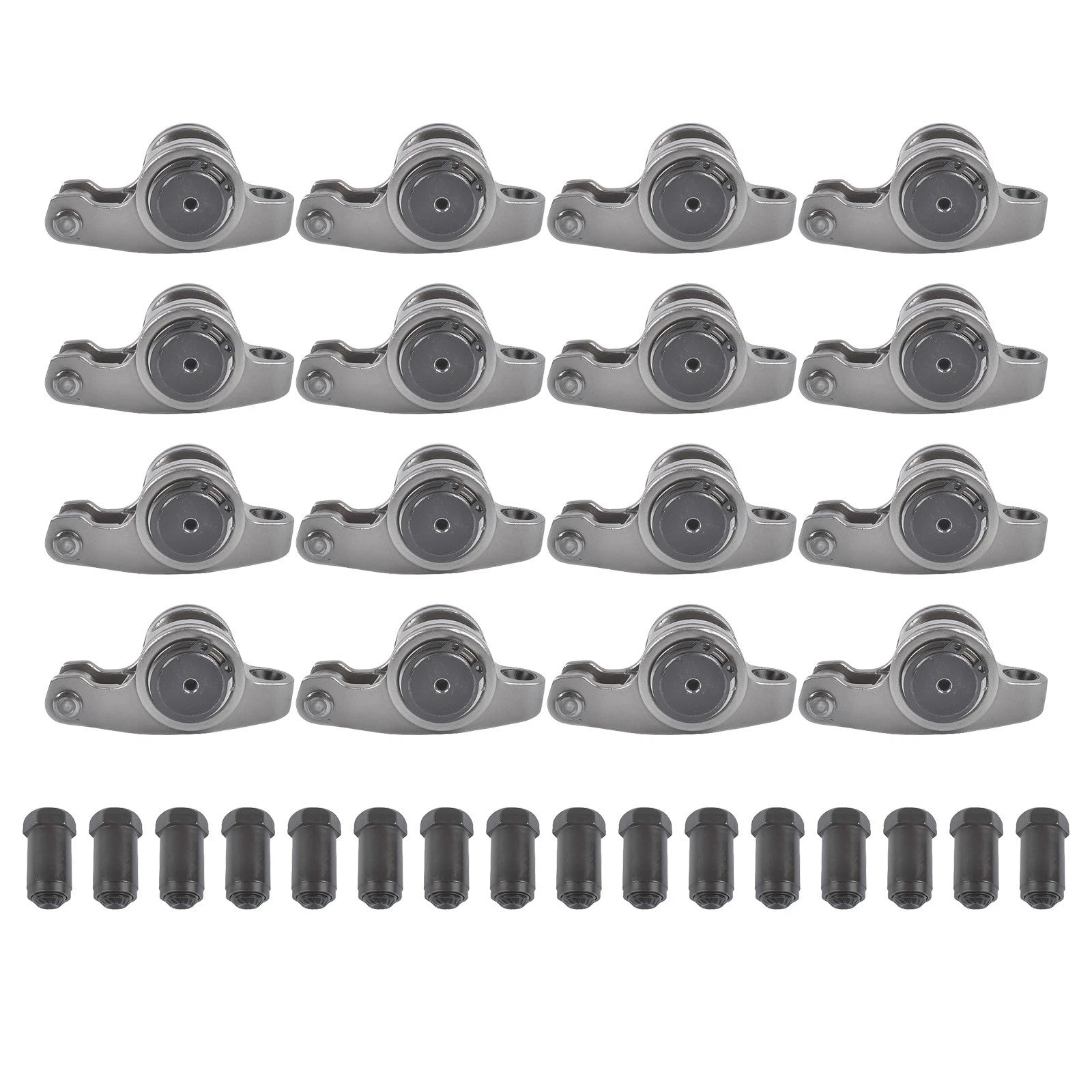 16x Roller Rocker Arm 1.5 Ratio 7/16 in for Small Block Chevy 350 (1969–1985)